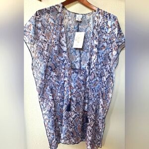 NWT Becca Womens Swimwear Cover Up Tunic Snake Print Size M/L